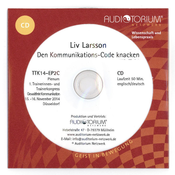 CD-Vortrag von Liv Larsson: Den Kommunikations-Code knacken
